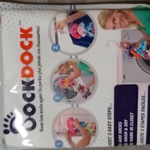 SockDock Laundry Tool Storage Hanger Washing Drying  Storing Paired Socks